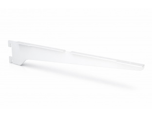 Белый полкодержатель в рейку под полку усиленный 41 см