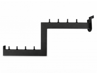 Кронштейн в Экономпанель Зигзаг 40 см (черный)