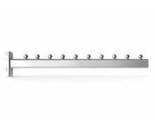 Кронштейн (Флейта) в рейку прямой 10 шариков 40 см