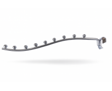 Кронштейн (Флейта) на перемичку-хвиля, 35см, хром (9 кульок)