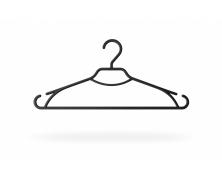 Вішалки Пластикові Чорні для одягу Ліза 43 см