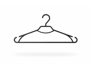 Вешалки Пластиковые Черные для одежды Лиза 43 см 