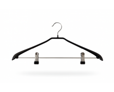 Вешалка силиконовая костюмная с прищепками 43см