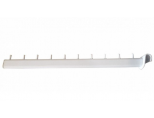 Кронштейн (Флейта) на перемычку белая 45 см (10 гвоздиков)