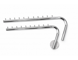 Флейта-Кронштейн поворотный пристенный (хром) Ø25