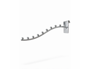 Флейта (кронштейн) на сетку 32 см, 9 шариков