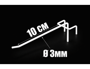Крючок одинарный на сетку 10 см