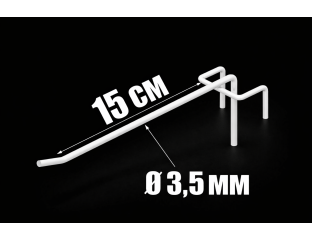 Крючок одинарный на сетку 15 см