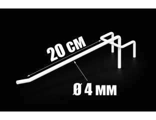 Крючки одинарные на сетку 20 см