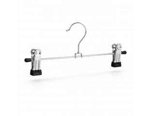 Плечики Вешалки Тремпеля Для Брюк и Юбок Металлические 30 см (хром+силикон)