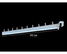 Кронштейн (Флейта) Под Наклоном На Перемычку кв.15×30мм, 45 см Белый