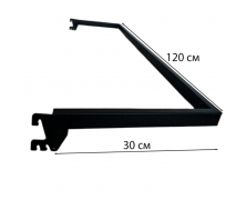 Дуга кв.15×30мм в Рейку 120 см Черный