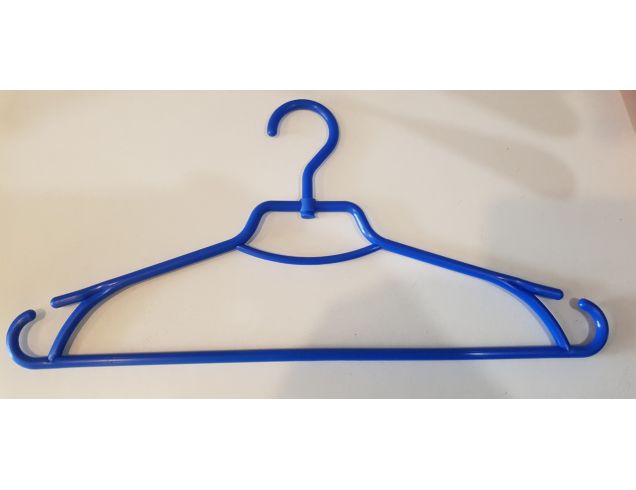 Плечики вешалки пластмассовые для одежды Лиза Украина 43 см (синяя)