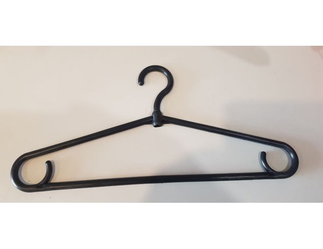 Плечики вешалки пластмассовые для одежды (толстая) (черная) Украина 40 см