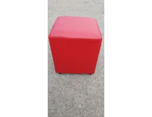 Пуфик квадрат ( красный ) 35×35×40см