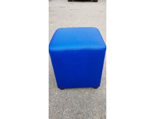 Пуфик квадрат ( синий )-35×35×40см.