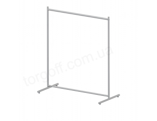 Стійка для одягу L1.0 (кругла труба) колір - чорний, сірий, довжина-1м