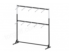 Вешалка-Стойка L2.0 (под кронштейн),длина 2м, высота верхней перекладины регулируется от 1,70м до 2,20м