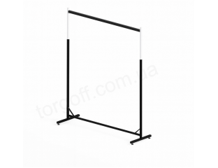 Вешалка-Стойка L1.4 (комбинированная). Длина 1,40м, высота регулируется от 1,20м до 1,70м, цвет чёрный