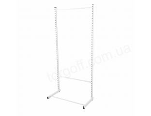 Стійка рейка пристінна 90, 100, 120 см, закрита, посилена (білий, чорний)