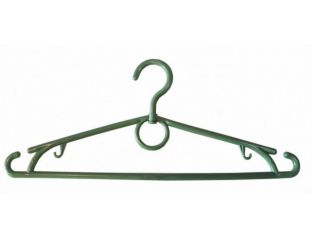 Вешалка плечики кольцо пластмассовые для одежды (зеленая) 39 см Украина