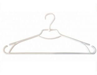 Вешалка плечики пластмассовые для одежды Лиза Украина 43 см (Белые)