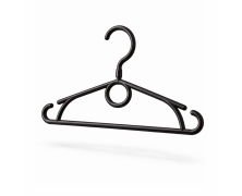 дитячі вішалки для одягу 32 см (чорні)