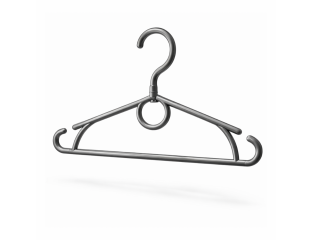 Вешалка плечики пластмассовые Кольцо детское-Польша 32 см серебро