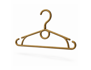 Вешалка плечики пластмассовые Кольцо детское-Польша 32 см золото