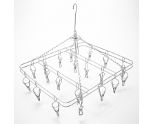 Вертушка с прищепкой квадратная