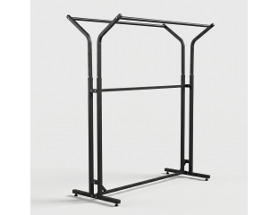 Стійка КНИЖКА Довжина 1,50м, висота регулюється від 1,30м до 1,70м, колір чорний, сірий